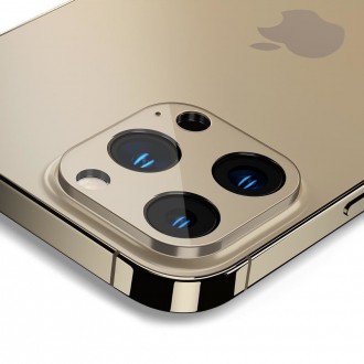 KRYT FOTOAPARÁTU Spigen OPTIK.TR OCHRANA FOTOAPARÁTU 2 BALENÍ IPHONE 13 PRO / 13 PRO MAX GOLD