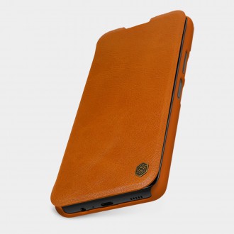 Nillkin Qin Case Case for Xiaomi Redmi Note 11T 5G / Note 11S 5G / Note 11 5G (China) / Poco M4 Pro 5G Camera Protector Holster Cover Flip Cover Black