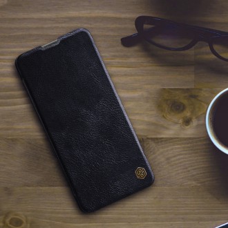 Nillkin Qin Case Case for Xiaomi Redmi Note 11T 5G / Note 11S 5G / Note 11 5G (China) / Poco M4 Pro 5G Camera Protector Holster Cover Flip Cover Black
