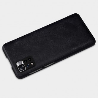 Nillkin Qin Case Cover pro Xiaomi Redmi Note 11 Pro+ (Čína) / Redmi Note 11 Pro (Čína) / Mi11i HyperCharge Camera Protector Holster Cover Flip Case Bl