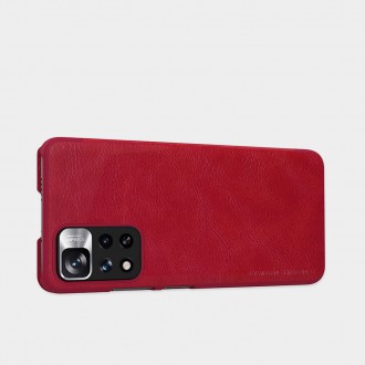 Nillkin Qin Case Cover for Xiaomi Redmi Note 11 Pro+ (Čína) / Redmi Note 11 Pro (Čína) / Mi11i HyperCharge Camera Protector Holster Cover Flip Case Br
