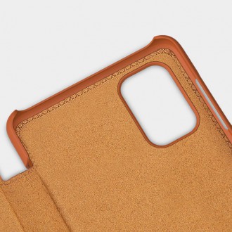 Nillkin Qin Case Cover for Xiaomi Redmi Note 11 Pro+ (Čína) / Redmi Note 11 Pro (Čína) / Mi11i HyperCharge Camera Protector Holster Cover Flip Case Br