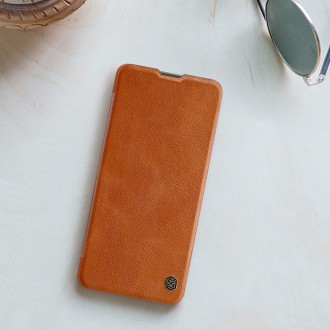 Nillkin Qin Case Cover for Xiaomi Redmi Note 11 Pro+ (Čína) / Redmi Note 11 Pro (Čína) / Mi11i HyperCharge Camera Protector Holster Cover Flip Case Br
