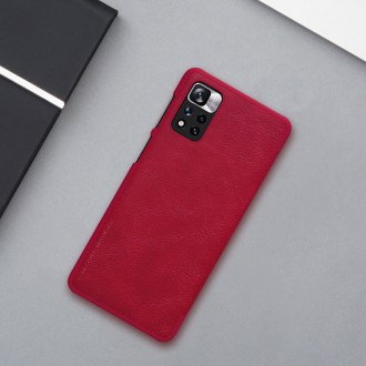 Nillkin Qin Case Cover for Xiaomi Redmi Note 11 Pro+ (Čína) / Redmi Note 11 Pro (Čína) / Mi11i HyperCharge Camera Protector Holster Cover Flip Case Br