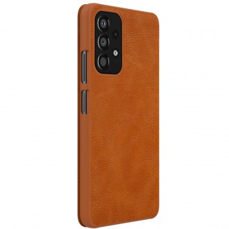 Nillkin Qin Case Case For Samsung Galaxy A33 5G Camera Protector Holster Cover Flip Cover Brown