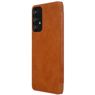 Nillkin Qin Case Case For Samsung Galaxy A33 5G Camera Protector Holster Cover Flip Cover Brown
