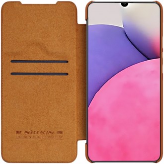 Nillkin Qin Case Case For Samsung Galaxy A33 5G Camera Protector Holster Cover Flip Cover Brown