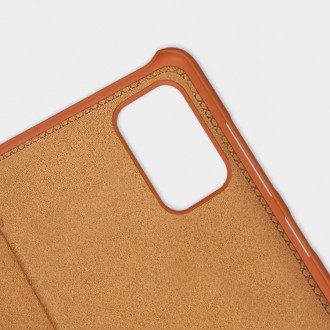 Nillkin Qin Case Case For Samsung Galaxy A33 5G Camera Protector Holster Cover Flip Cover Brown