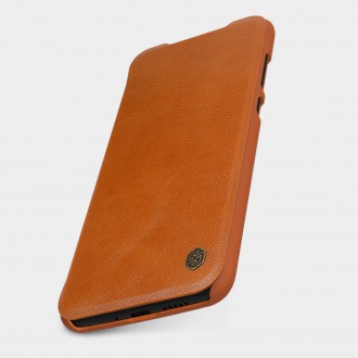 Nillkin Qin Case Case For Samsung Galaxy A33 5G Camera Protector Holster Cover Flip Cover Brown