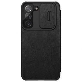 Nillkin Qin Leather Pro Case Case For Samsung Galaxy S22 Camera Protector Holster Cover Flip Cover Black