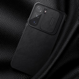 Nillkin Qin Leather Pro Case Case For Samsung Galaxy S22 Camera Protector Holster Cover Flip Cover Black