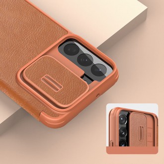 Nillkin Qin Leather Pro Case Case For Samsung Galaxy S22 Camera Protector Holster Cover Flip Cover Black