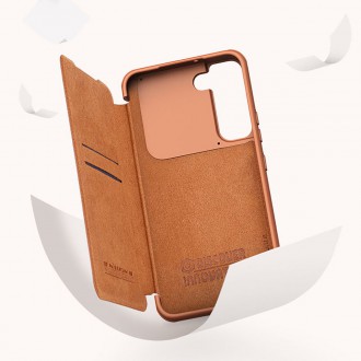 Nillkin Qin Leather Pro Case Case For Samsung Galaxy S22 Camera Protector Holster Cover Flip Cover Black