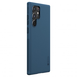 Nillkin Super Frosted Shield Pro durable cover for Samsung Galaxy S22 Ultra blue