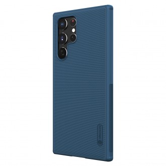 Nillkin Super Frosted Shield Pro durable cover for Samsung Galaxy S22 Ultra blue