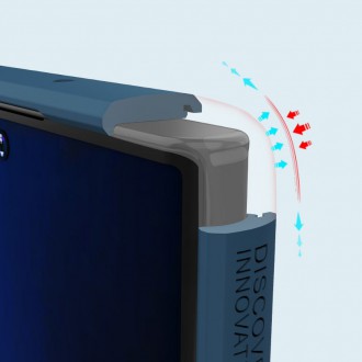Nillkin Super Frosted Shield Pro durable cover for Samsung Galaxy S22 Ultra blue