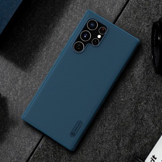 Nillkin Super Frosted Shield Pro durable cover for Samsung Galaxy S22 Ultra blue