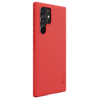 Nillkin Super Frosted Shield Pro durable cover for Samsung Galaxy S22 Ultra red