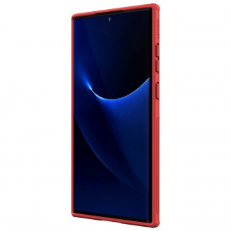Nillkin Super Frosted Shield Pro durable cover for Samsung Galaxy S22 Ultra red