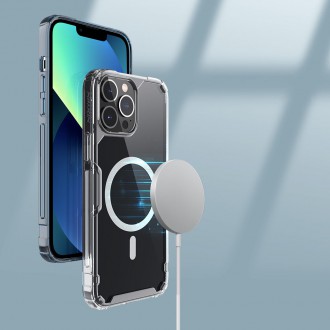 Nillkin Nature Pro Magnetic Case Case for iPhone 13 Pro Magnetic Armor Cover Clear Cover (MagSafe Compatible)