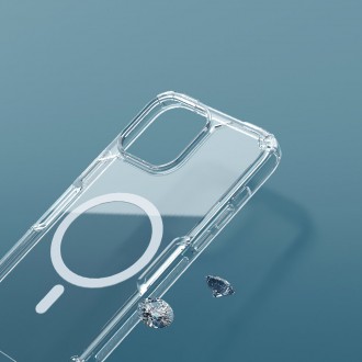 Nillkin Nature Pro Magnetic Case Case pro iPhone 13 Pro Max Magnetic Armor Cover Transparentní kryt (kompatibilní s MagSafe)