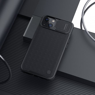 Nillkin Texture Pro Magnetic Case Case for iPhone 13 Camera Protector Housing Sleeve Cover Black (MagSafe Compatible)