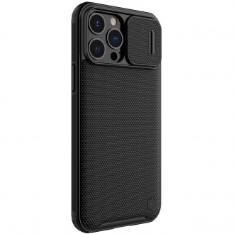 Nillkin Texture Pro Magnetic Case Case for iPhone 13 Pro Max Camera Protector Housing Cover Black (MagSafe Compatible)
