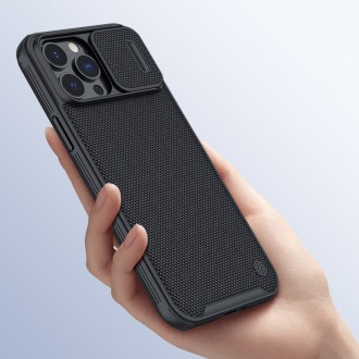Nillkin Texture Pro Magnetic Case Case for iPhone 13 Pro Max Camera Protector Housing Cover Black (MagSafe Compatible)