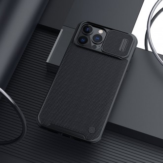 Nillkin Texture Pro Magnetic Case Case for iPhone 13 Pro Max Camera Protector Housing Cover Black (MagSafe Compatible)