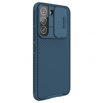 Nillkin CamShield Pro Case Armored Pouch Cover Camera Protector Camera Samsung Galaxy S22 + (S22 Plus) Blue