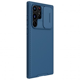 Nillkin CamShield Pro Case Armored Case Cover Kryt fotoaparátu Samsung Galaxy S22 Ultra modrý
