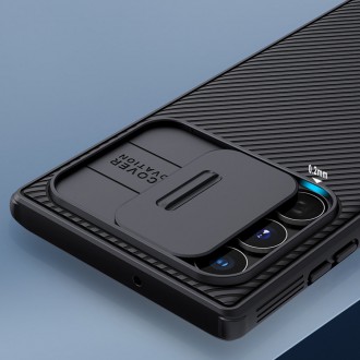 Nillkin CamShield Pro Case Armored Case Cover Kryt fotoaparátu Samsung Galaxy S22 Ultra modrý