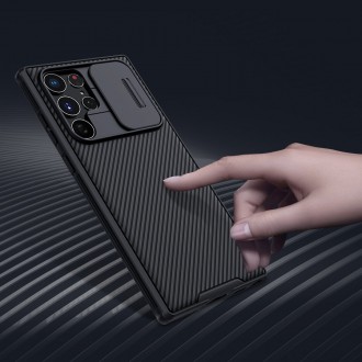 Nillkin CamShield Pro Case Armored Case Cover Kryt fotoaparátu Samsung Galaxy S22 Ultra modrý