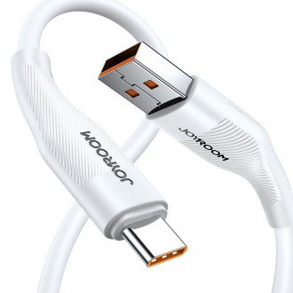 Joyroom USB cable - USB Type C for fast charging / data transmission 6A 1m white (S-1060M12)