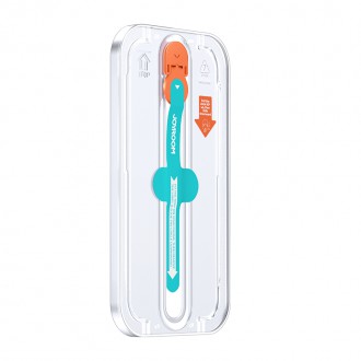 Joyroom tempered glass with mounting kit for iPhone 12 Pro Max 6.7 &quot;transparent (JR-PF935)