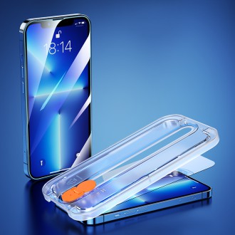 Joyroom tempered glass with mounting kit for iPhone 13 Pro Max 6.7 "transparent (JR-PF937)