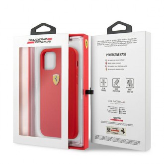 Ferrari FESSIHCP13SRE iPhone 13 mini 5,4&quot; červený/červený pevný silikonový obal