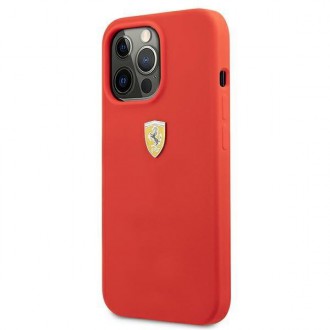 Ferrari FESSIHCP13XRE iPhone 13 Pro Max 6,7&quot; červený/červený pevný silikonový obal