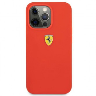 Ferrari FESSIHCP13XRE iPhone 13 Pro Max 6,7&quot; červený/červený pevný silikonový obal