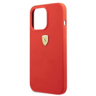 Ferrari FESSIHCP13XRE iPhone 13 Pro Max 6,7&quot; červený/červený pevný silikonový obal