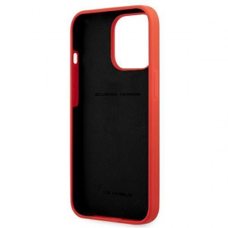 Ferrari FESSIHCP13XRE iPhone 13 Pro Max 6,7&quot; červený/červený pevný silikonový obal