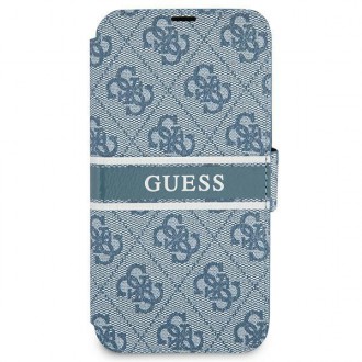 Guess GUBKP13S4GDBL iPhone 13 mini 5,4&quot; modrá/modrá kniha 4G Stripe