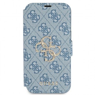 Guess GUBKP13S4GMGBL iPhone 13 mini 5,4&quot; modrá/modrá kniha 4G velké kovové logo