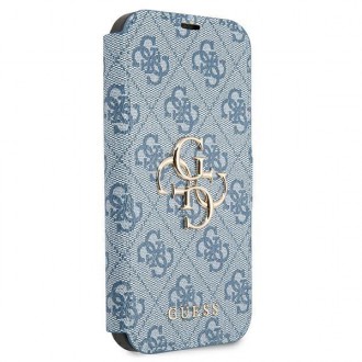 Guess GUBKP13S4GMGBL iPhone 13 mini 5,4&quot; modrá/modrá kniha 4G velké kovové logo