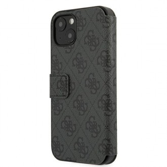 Guess GUBKP13S4GMGGR iPhone 13 mini 5,4&quot; šedá/šedá kniha 4G velké kovové logo