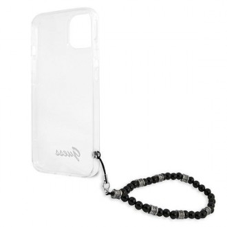 Guess GUHCP13MKPSBK iPhone 13 6,1&quot; průhledný pevný obal Black Pearl