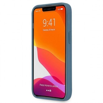 Guess GUHCP13S4GGMBL iPhone 13 mini 5,4&quot; modro/modrý pevný obal 4G velké kovové logo