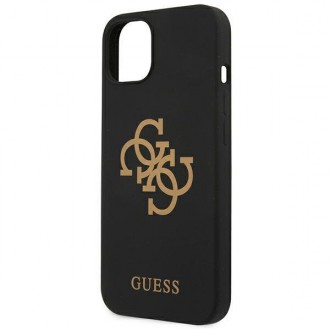 Guess GUHCP13SLS4GGBK iPhone 13 mini 5,4&quot; černý/černý pevný obal Silikonové 4G logo