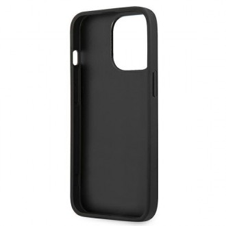 Karl Lagerfeld KLHCP13LOKPK iPhone 13 Pro / 13 6,1" czarny/black hardcase Saffiano Ikonik Karl`s Patch