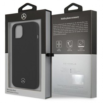 Mercedes MEHCP13SSILBK iPhone 13 mini 5,4" czarny/black hardcase Silicone Line
